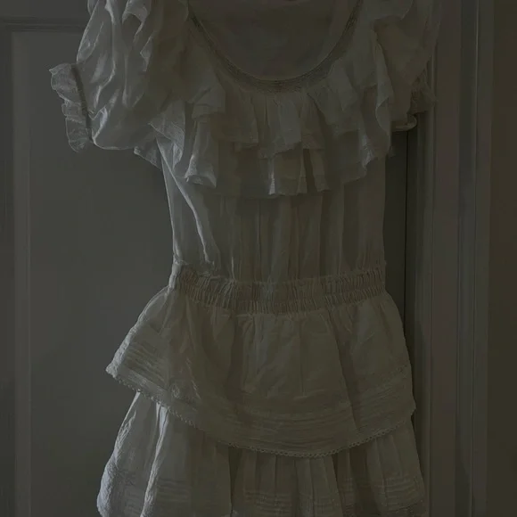 Love Shack Fancy Liv Cotton Ruffled Dress